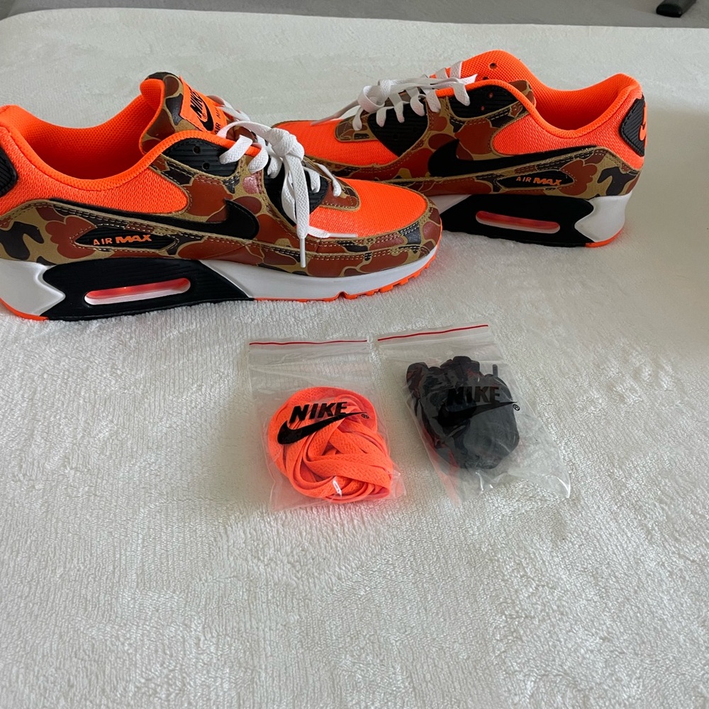 Nike Air Max Orange Camo Sneakers